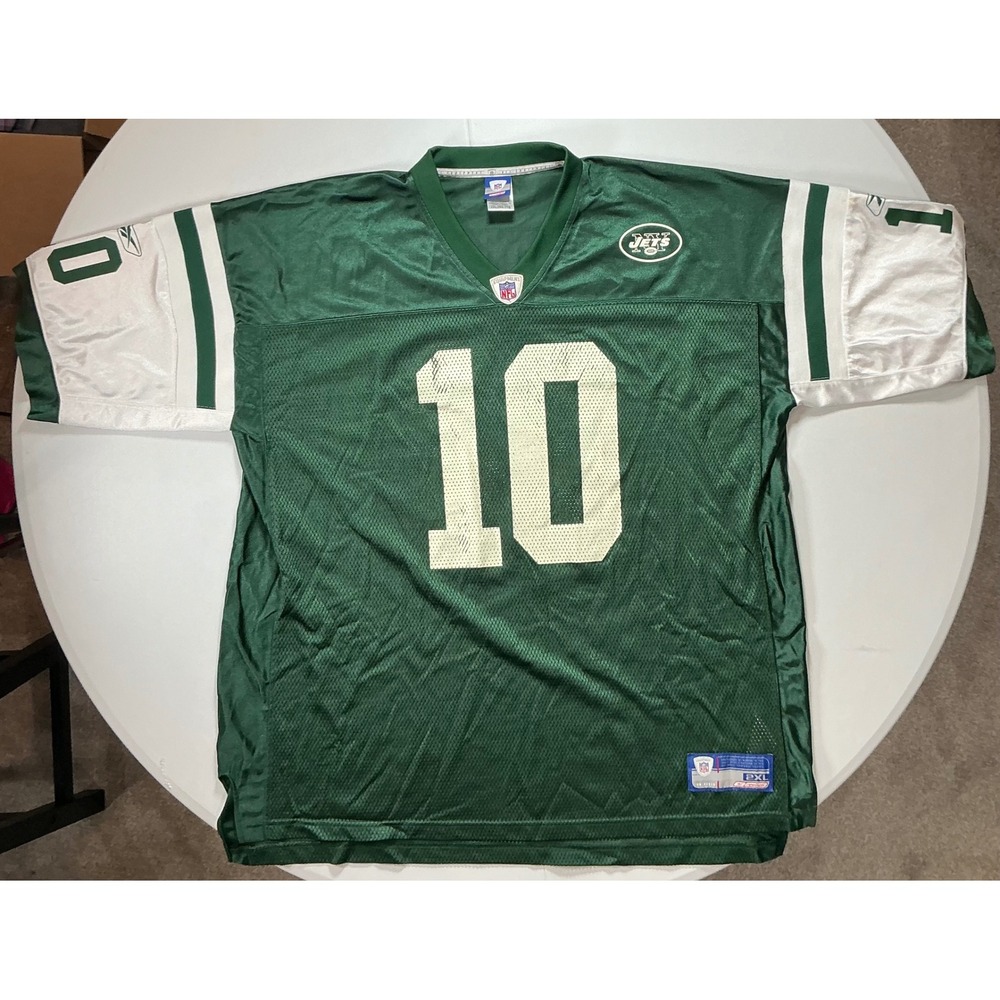 Y2K Reebok New York Jets Chad Pennington Jersey Mens 2XL Green NFL Sportswear
